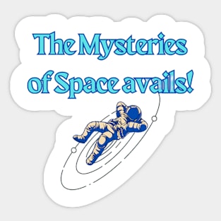 Mysteries of space Sticker